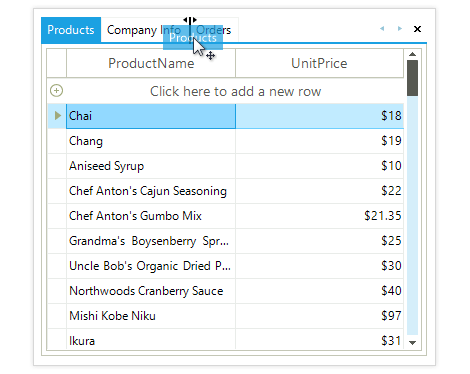 UI for WinForms PageView Strip1