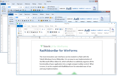 WinForms RibbonBar Appearance