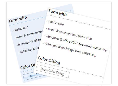 WinForms Separator displaying Vertical and Horizontal Separation