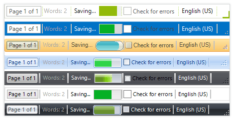 UI for WinForms StatusStrip Appearance