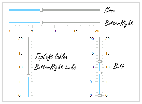 WinForms TrackBar Styles