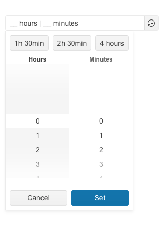 Telerik UI for ASP.NET Core TimeDurationPicker Shortcuts