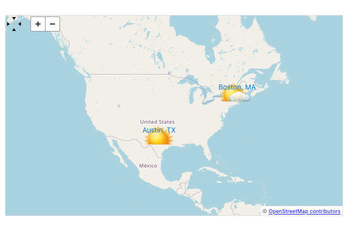 Telerik UI for Blazor Map - Marker Layer Template