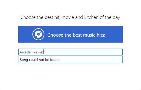 Telerik UI for WPF AutoCompleteBox displaying No result scenario