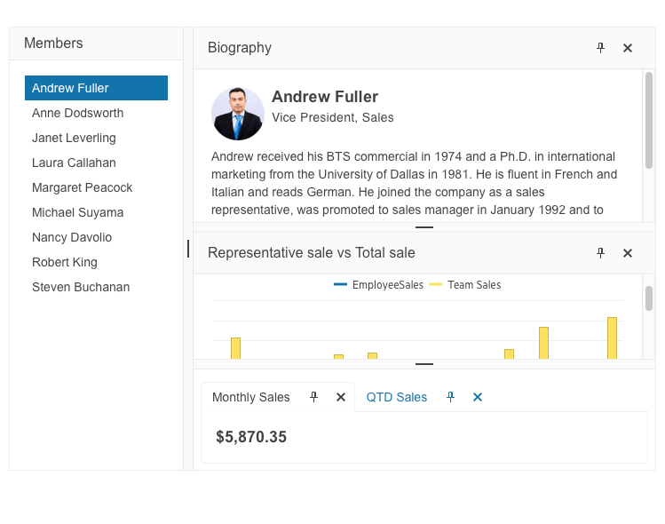 DockManager UI-Overview