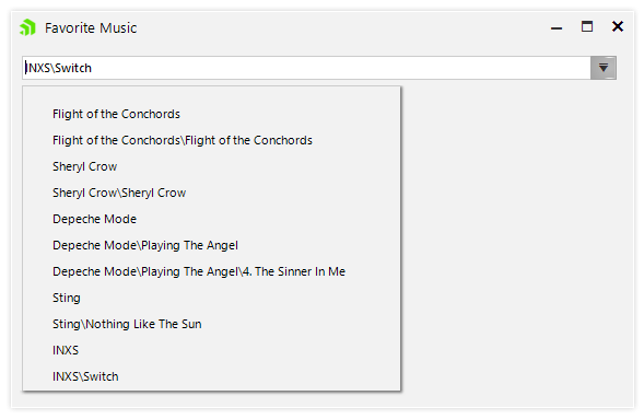 Telerik UI for WinForms Breadcrumb displaying History
