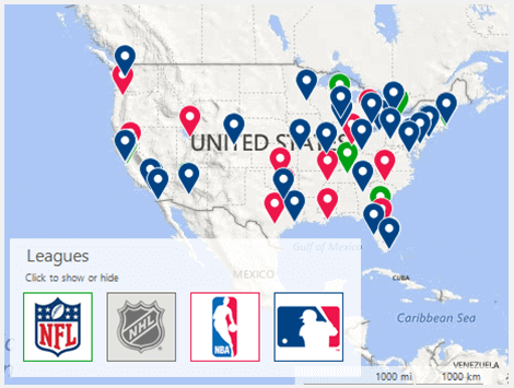 WinForms Map showcasing Layers