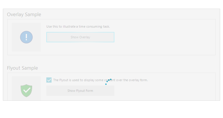 Overlay with a Loading Indicator for WinForms applications