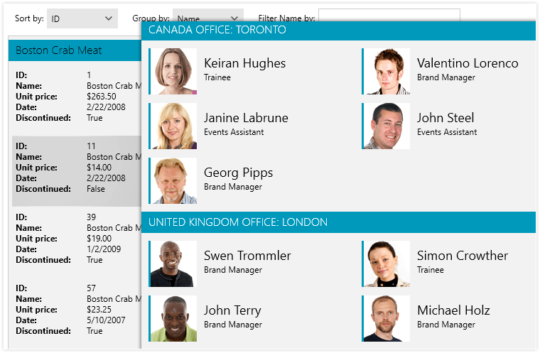 Grouping Support in the WPF VirtualizingWrapPanel control