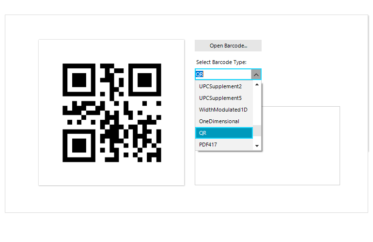 WinForms BarCode Reader