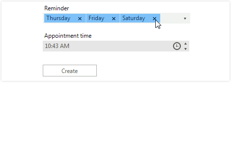 Tokens in WinForms CheckedDropDownList