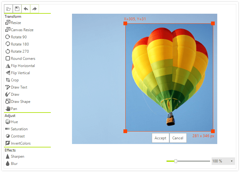 Edit Images Inside Your Application with WinForms ImageEditor control