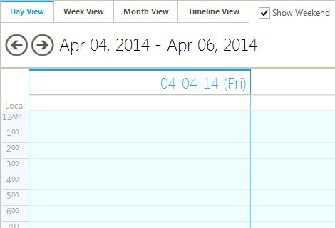 WinForms Scheduler displaying Navigator