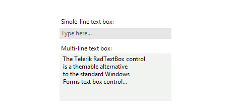 WinForms TextBox control Overview