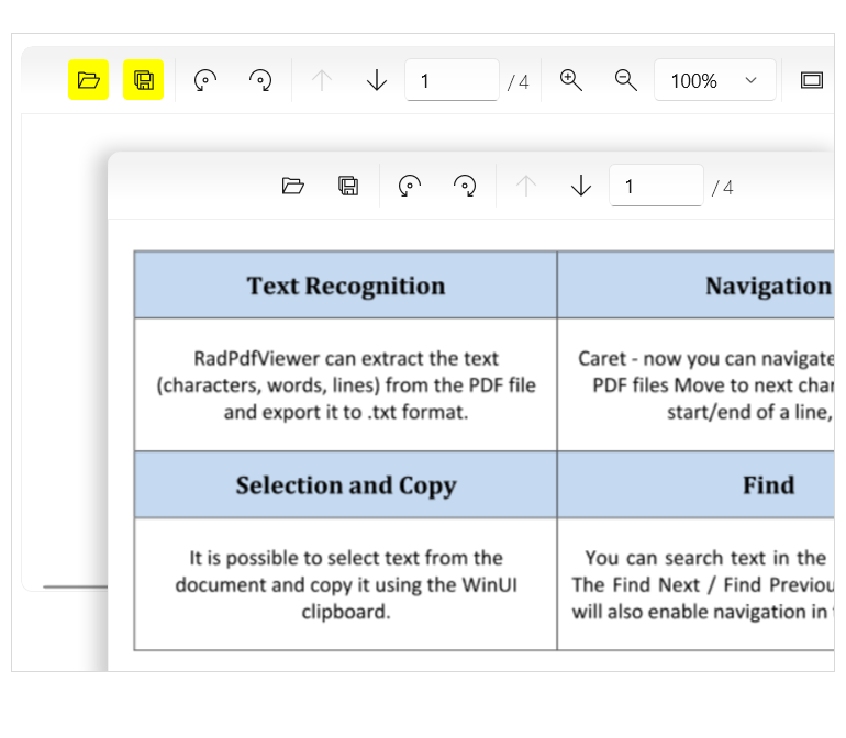 WinUI PdfViewer Control - Customization