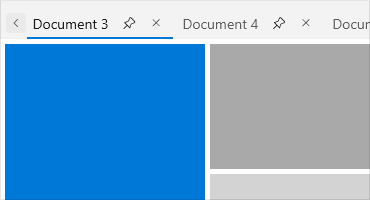 WinUI Tab Control Component