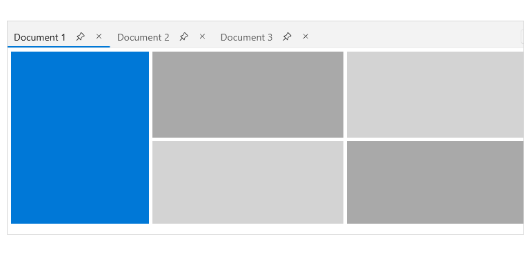 WinUI Tab Control