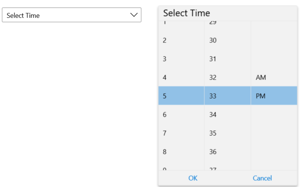 winui-timepicker