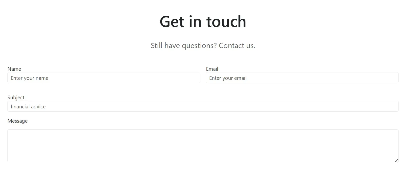 form component screenshot